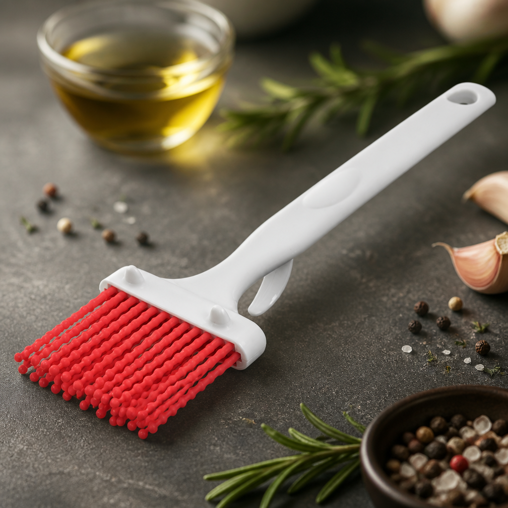 Commercial Silicone Basting Brush 3 Inch for high heat use