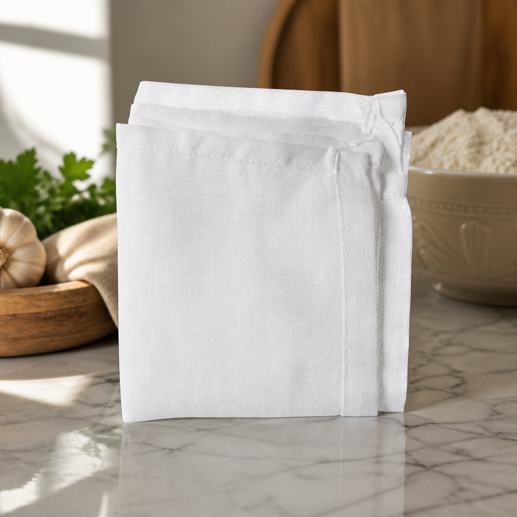 Commercial Muslin Cloth 500mm Square for Food Preparation 12 Pack