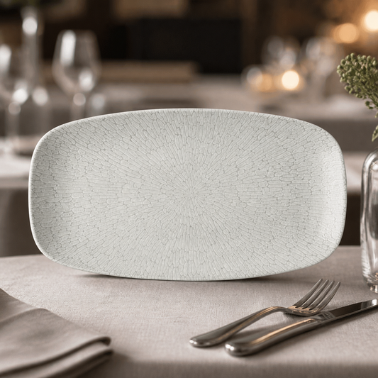 Commercial Oblong Plates 355x189mm Thermal Shock Resistant 6 Pack