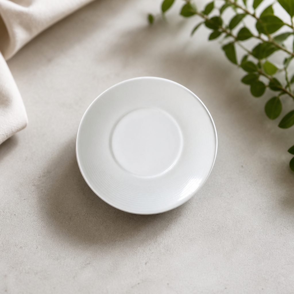 Commercial 160mm Bone China Saucers - 12 Pack
