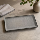Commercial Rectangular Serving Plates 335mm Grey Stone Effect