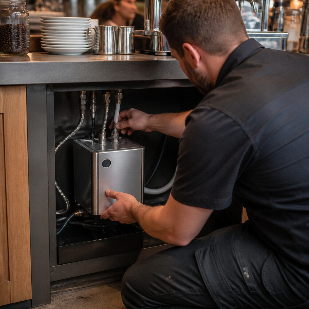 Undercounter water boiler installation service