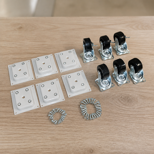 Commercial Chest Freezer Castor Set with Fixings - Pack of 6