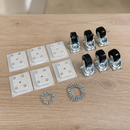 Commercial Chest Freezer Castor Set with Fixings - Pack of 6