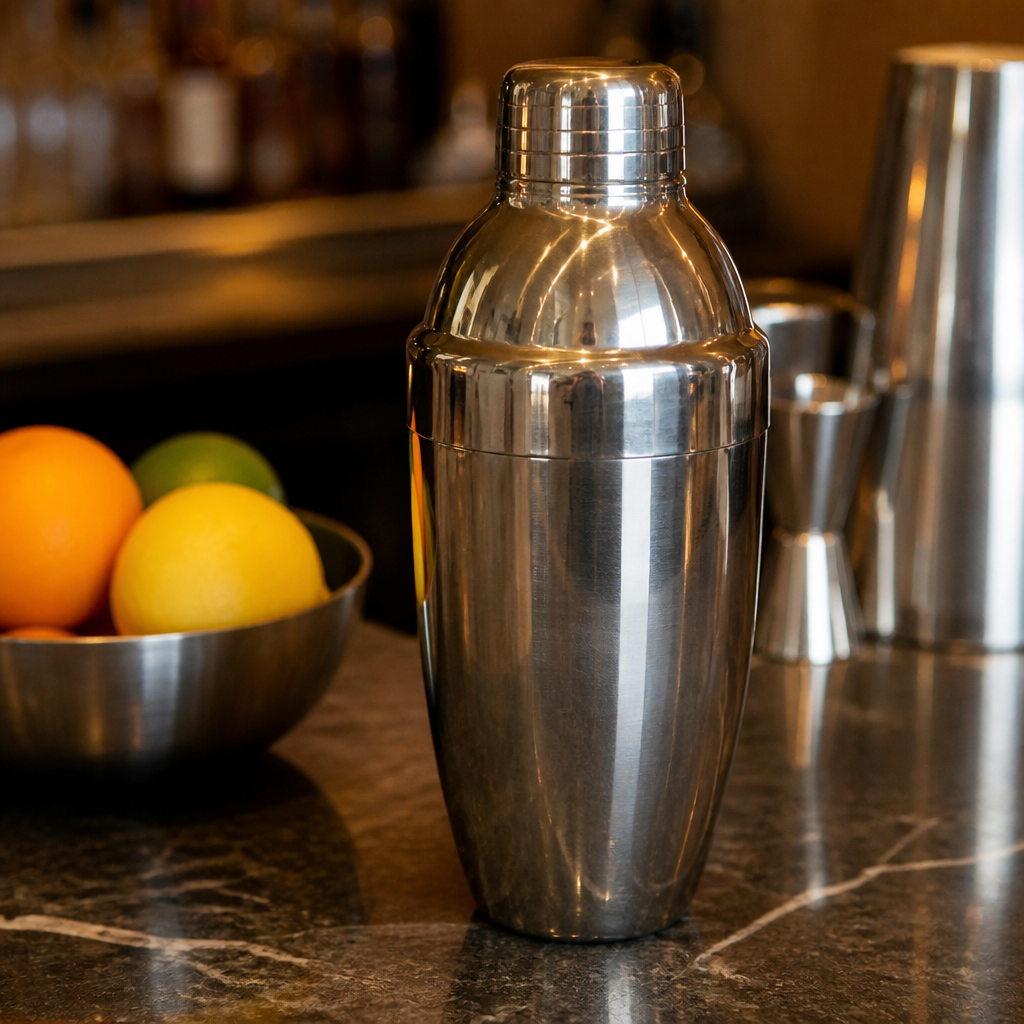 600ml stainless steel three-piece commercial cocktail shaker