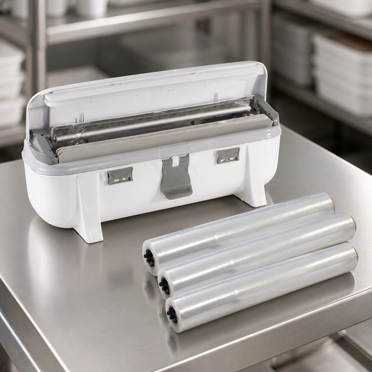 Commercial 12 Inch Cling Film Dispenser with 3 Rolls 300m