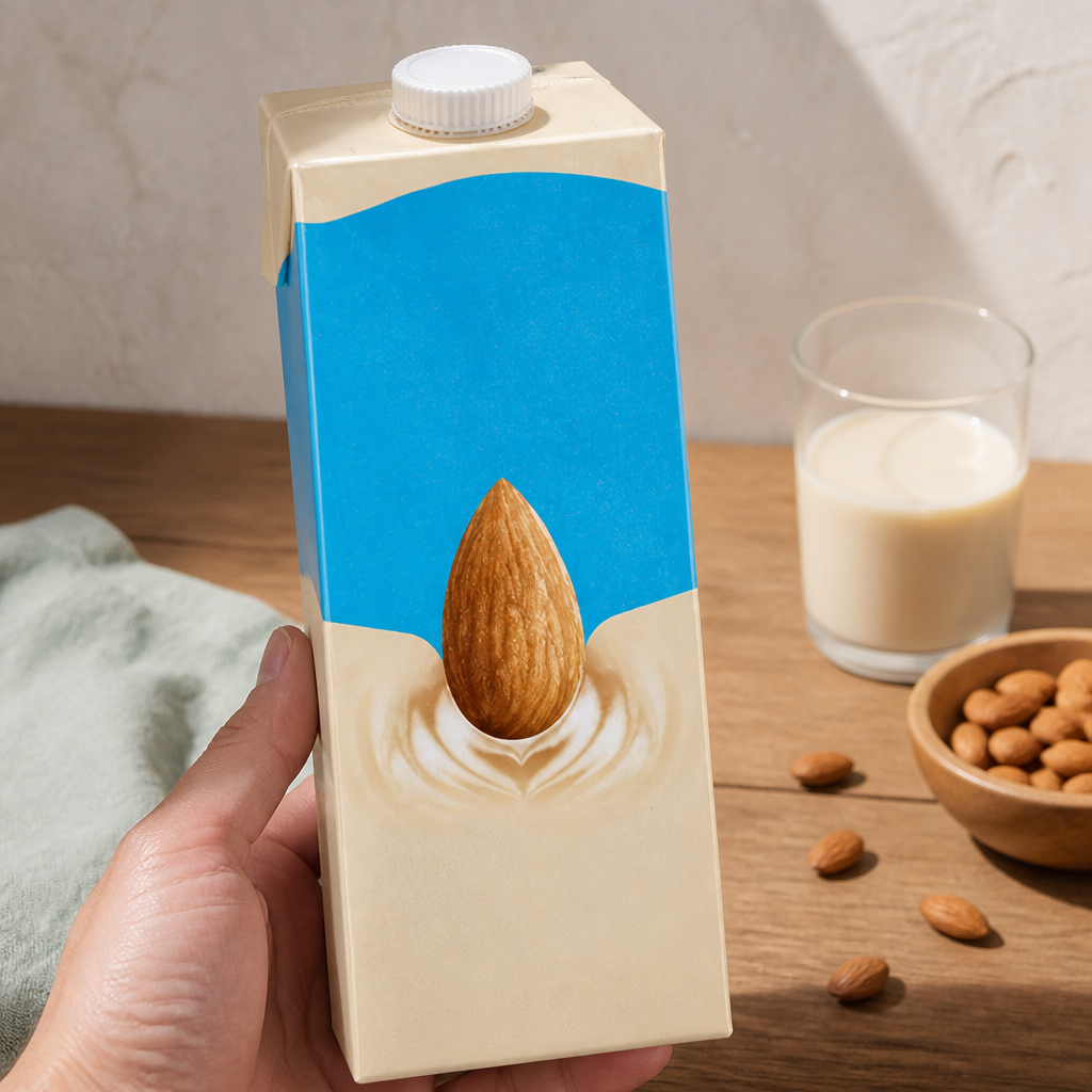 Commercial almond milk alternative 8 x 1L for coffee