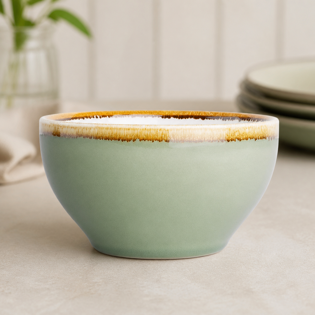 Commercial Soup Bowls Moss 140mm - 6 Pack Unique Finish
