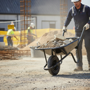 Premium Heavy Duty Wheelbarrow with Solid Tyre - 85 Litre Capacity and Durable Frame for Landscaping and Construction