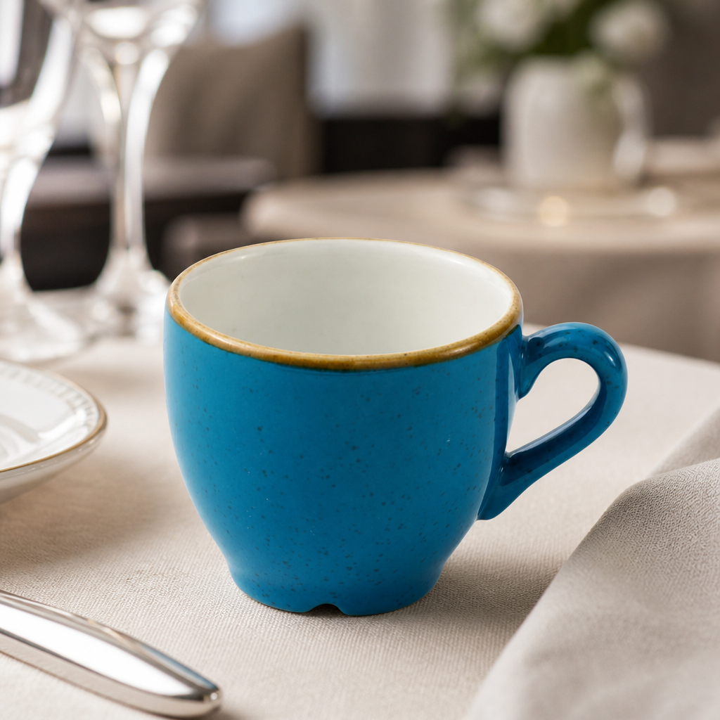 Commercial Espresso Cups 105ml Java Blue 12 Pack