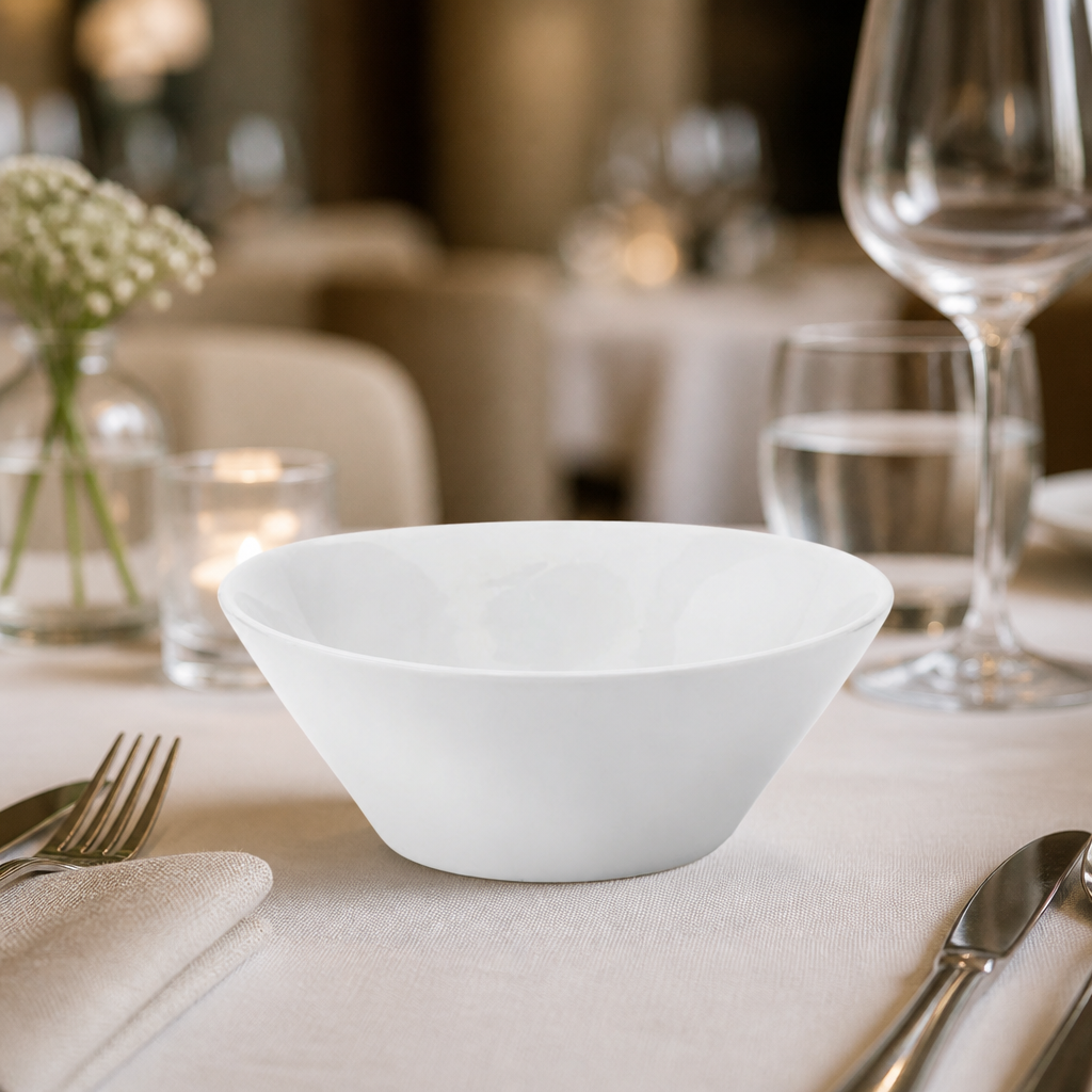 Commercial Porcelain Low Conic Bowls 135mm 11½oz 36 Pack
