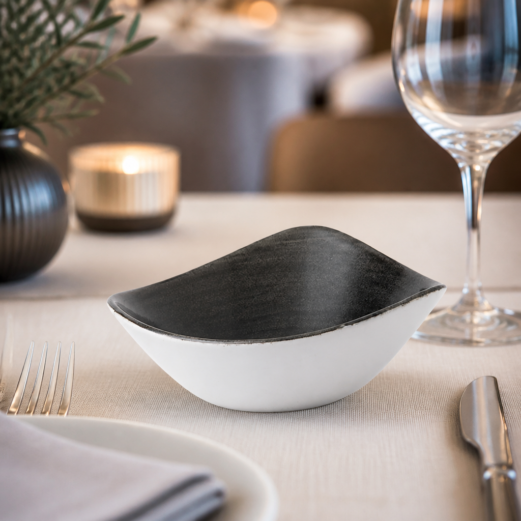 Commercial Bowls 370ml Iron Black 178mm 12 Pack