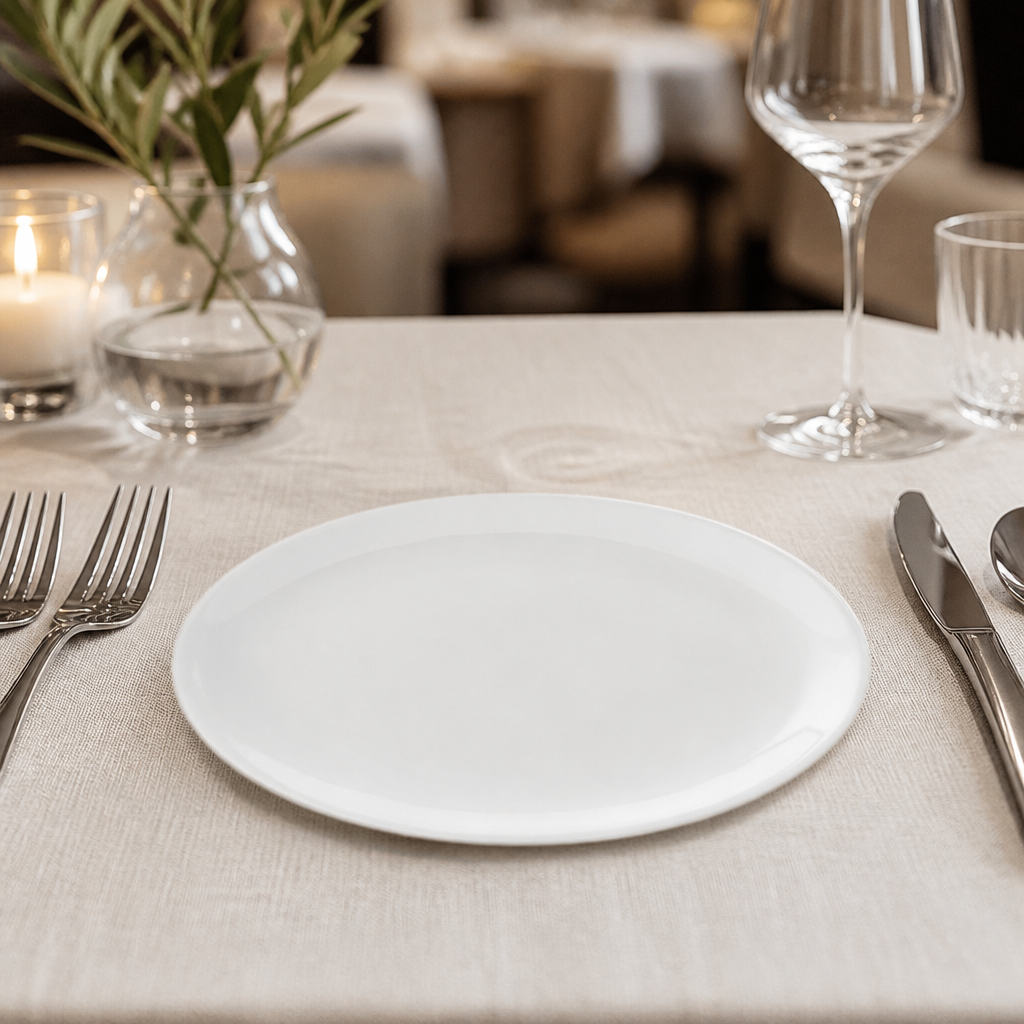 Pack of 24 Commercial Oval Plates 210mm Porcelain