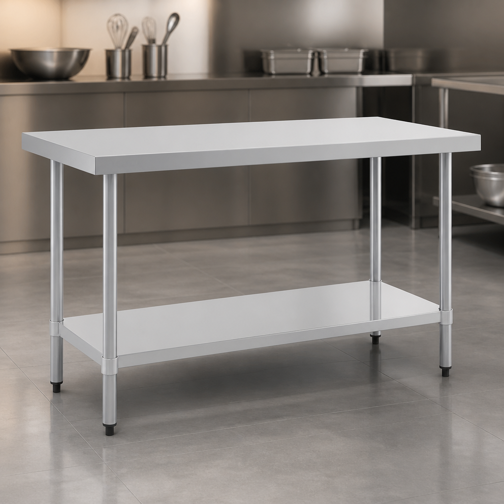1500mm Commercial Stainless Steel Prep Table Work Bench