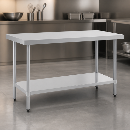 1500mm Commercial Stainless Steel Prep Table Work Bench