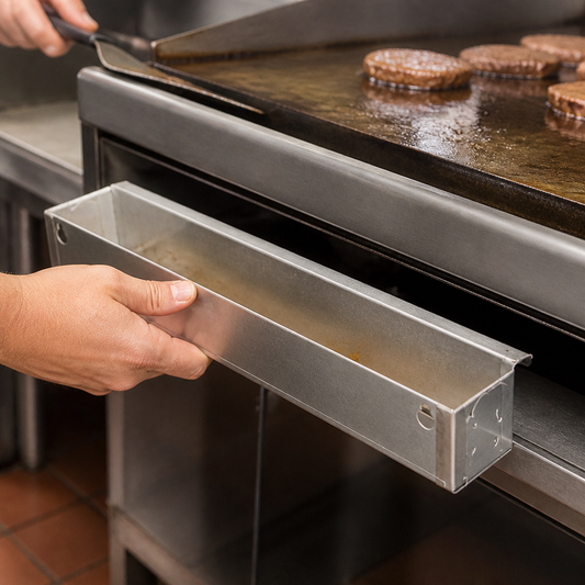 Commercial Drip Tray for Griddle - 270g Heavy Duty Design