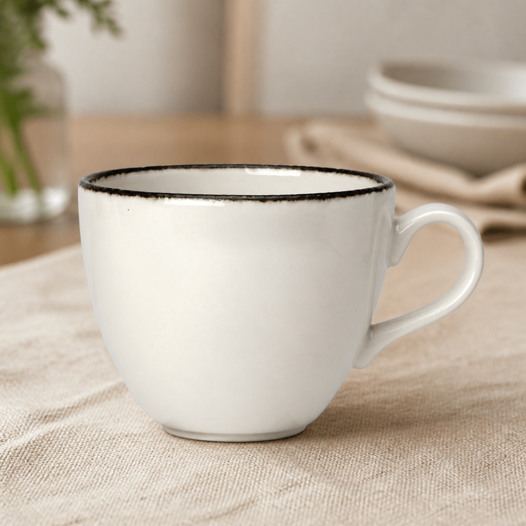 10oz Charcoal Dapple Cups - 36 Pack Commercial Crockery Set