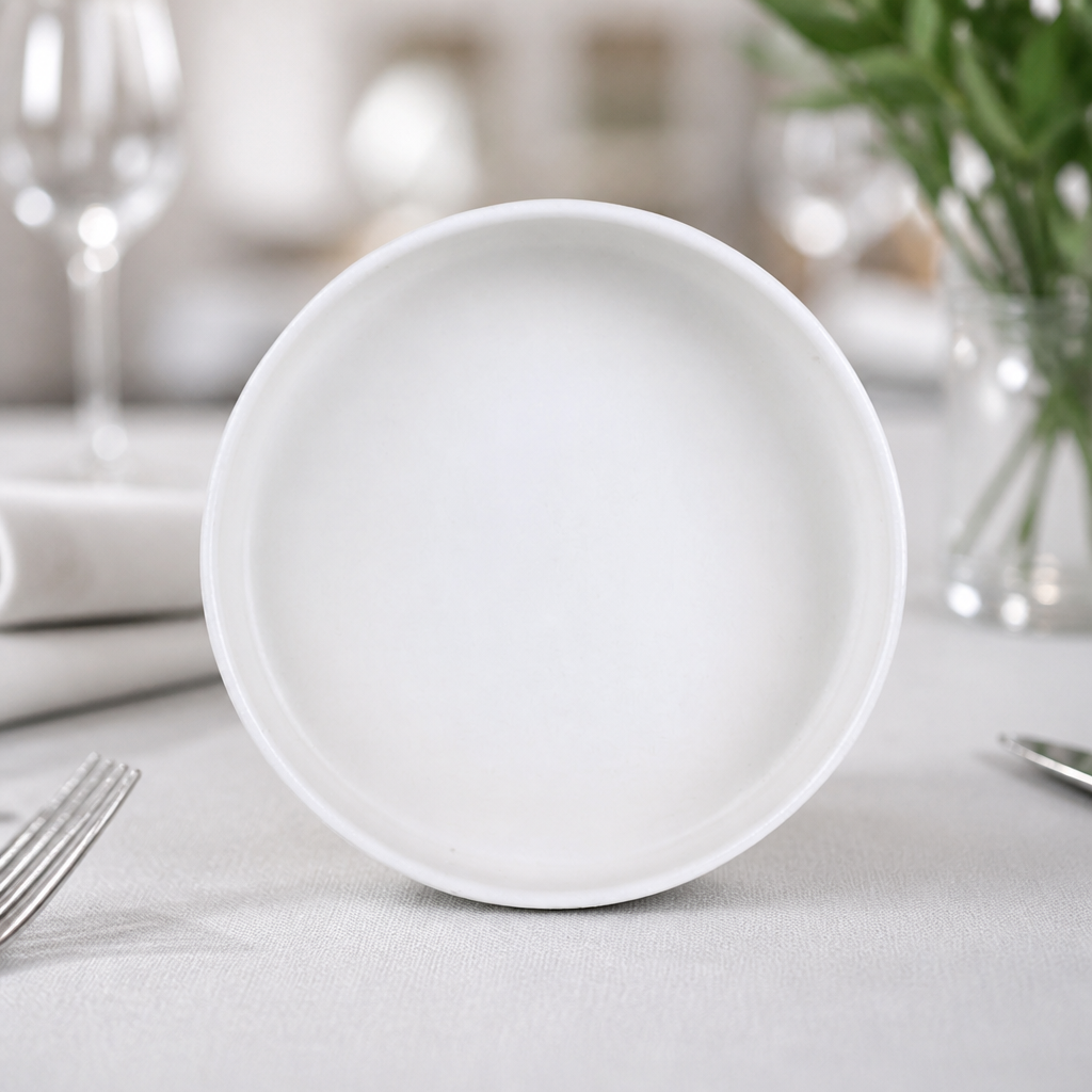Commercial Round Stacking Trays 165mm for catering, 12 pack