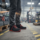 Premium Steel Toe Trainers with Composite Midsoles, ESD Insoles, and GORE-TEX for Comfort and Protection in Sizes 40-48