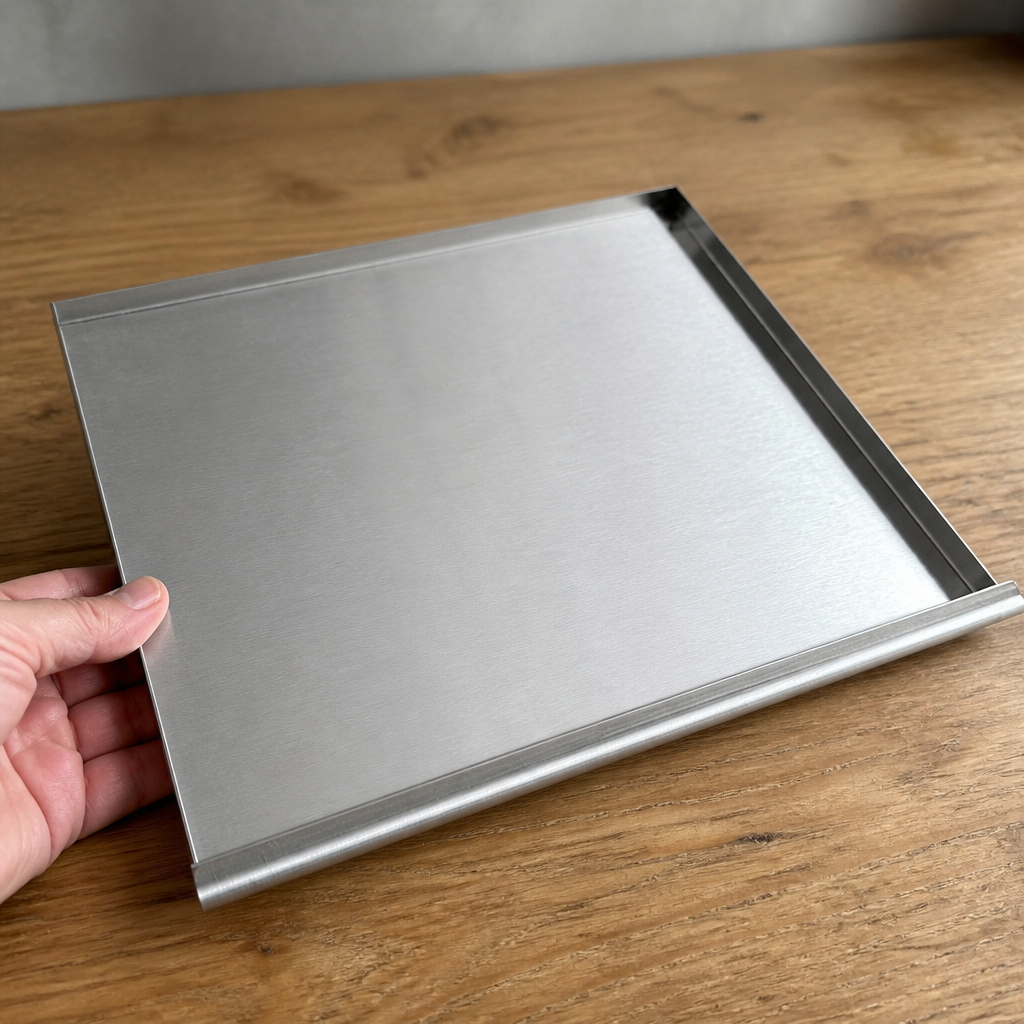 Commercial stainless steel drip tray for crepe maker 400mm