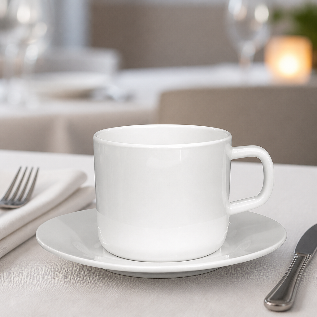 140mm Commercial Melamine Saucers for catering