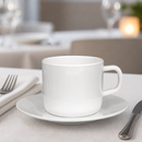 Commercial Melamine Saucers 140mm Durable Catering Crockery