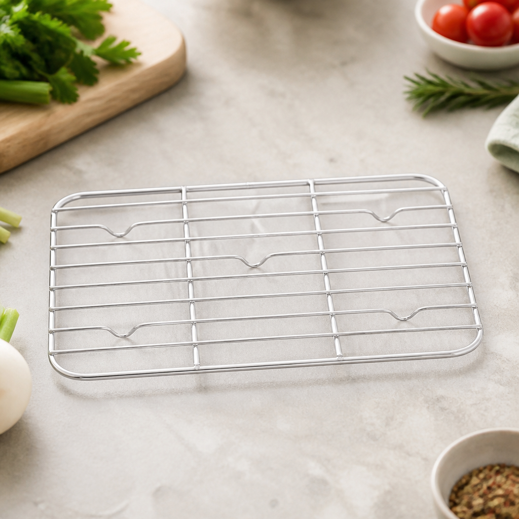 Commercial Japanese Mesh Drip Rack 158x218mm Stainless Steel