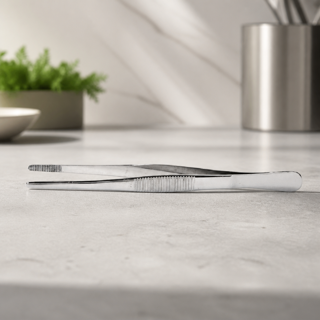 160mm Stainless Steel Micro Tweezers for Plating and Garnishing