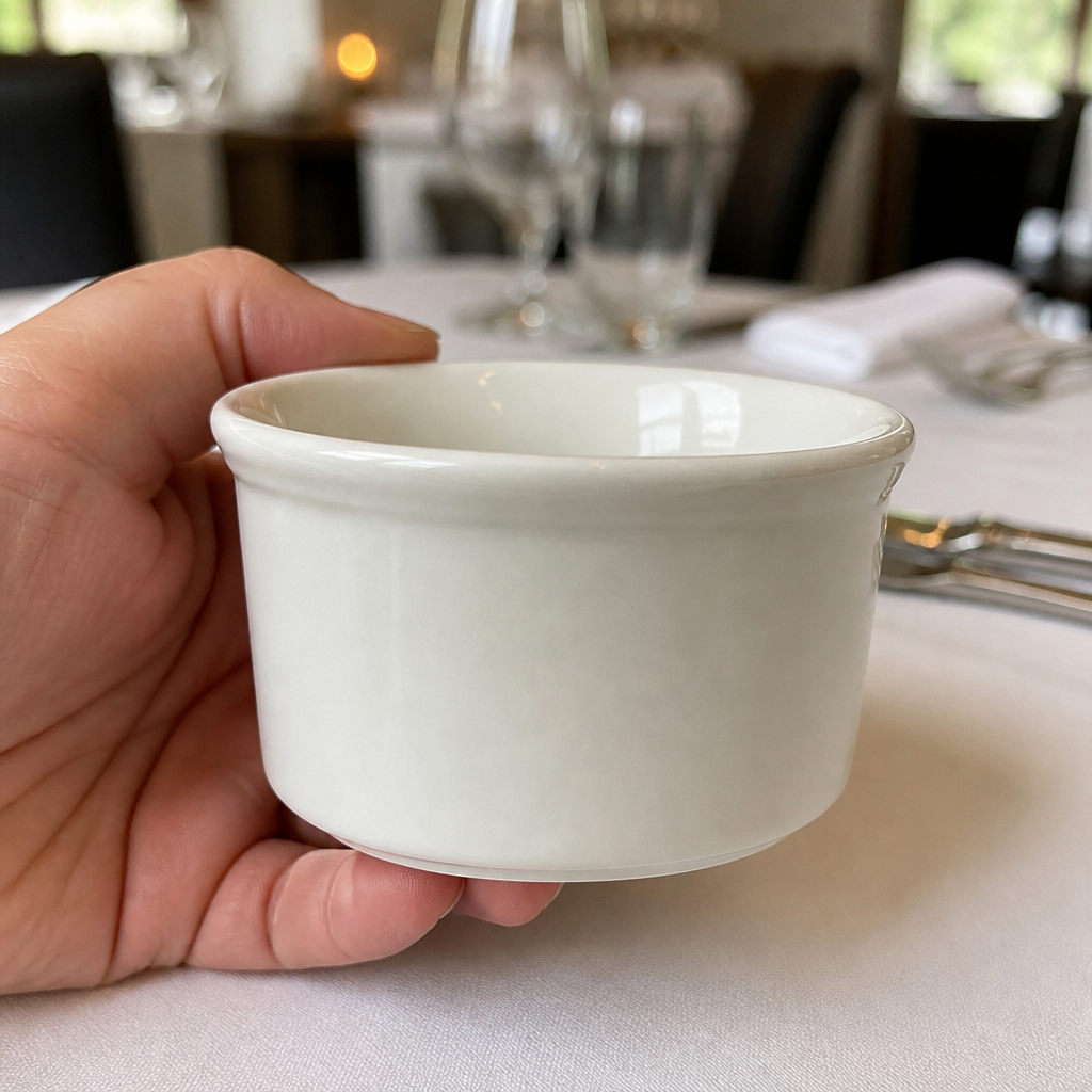 Commercial souffle dishes 100mm 340ml porcelain 12 pack