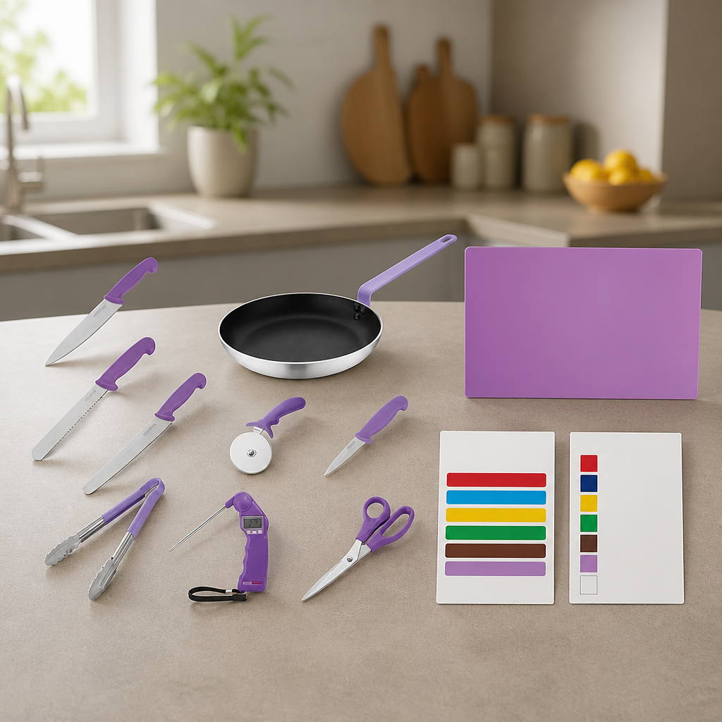 Allergy Awareness Catering Equipment Bundle with Tongs and Tools