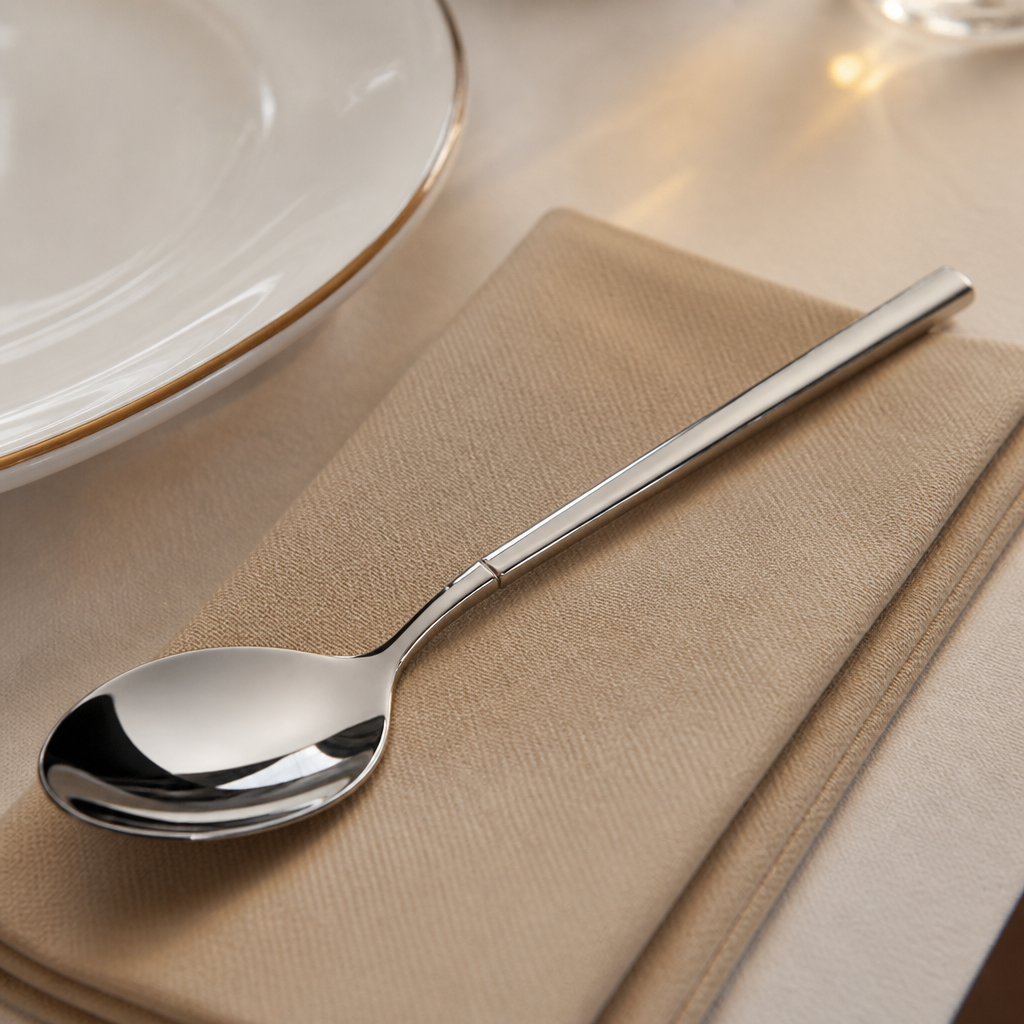 Commercial Stainless Steel Soup Spoons 12 Pack 180mm