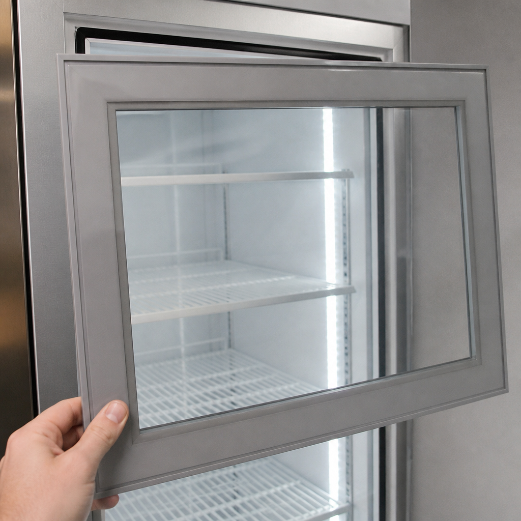 Commercial Countertop Display Freezer Complete Door Assembly