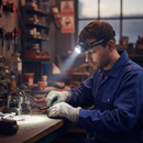 Premium Lightweight LED Headlamp with 120 Lumen Brightness for Hands-Free Tasks - High-Quality Professional Grade for Industrial and Commercial App...
