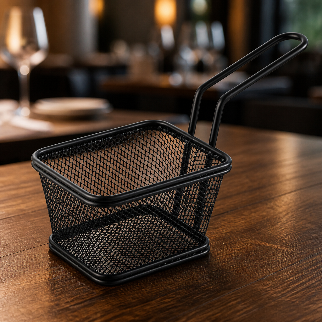 Fry Basket 100x85x65mm for food presentation