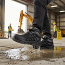 Premium Lightweight Mesh and KPU Mid-Cut Boot with Steel Toe and Midsole Protection for Sports and Work Safety