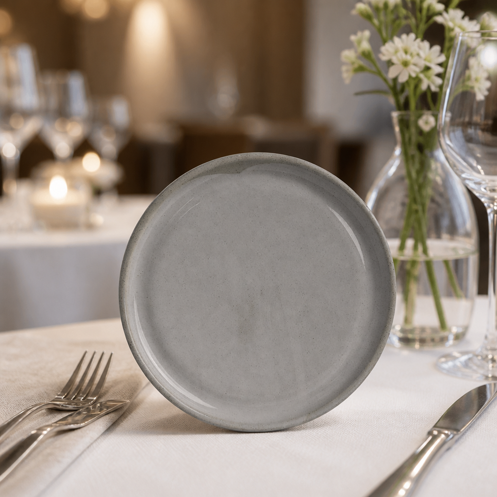 Commercial 165mm plates - 24 pack of vitrified stoneware
