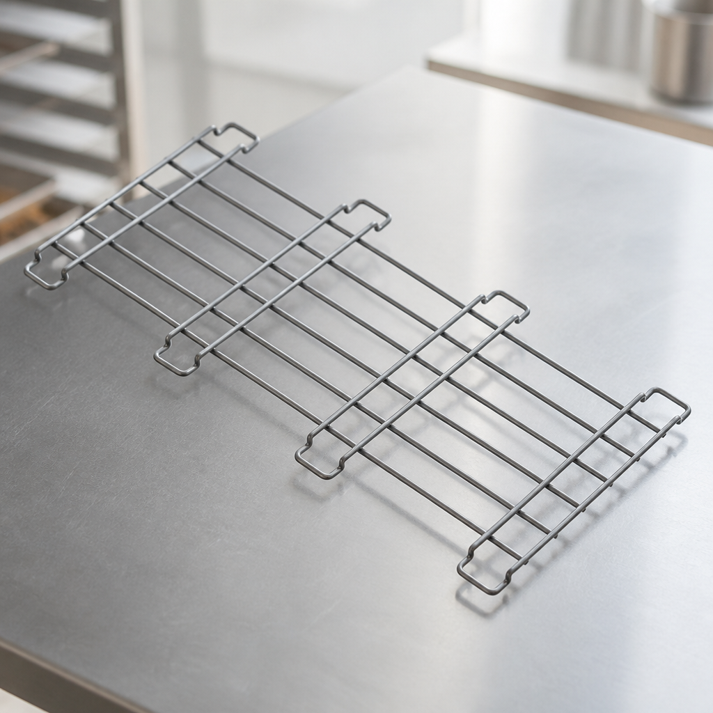 Commercial Upright Fridge Central Shelf 19cm High Grey Coated Steel