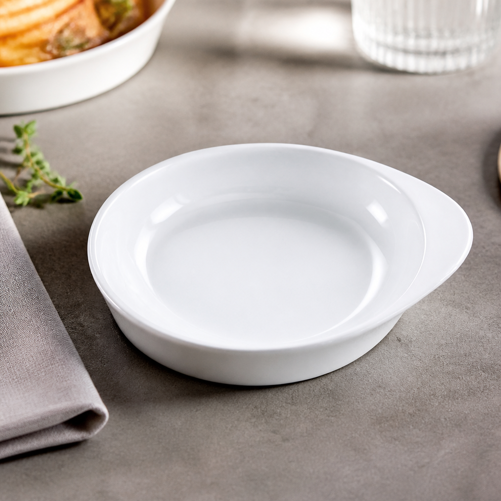 Commercial Round Pie Dishes 170mm 12 Pack Fine China