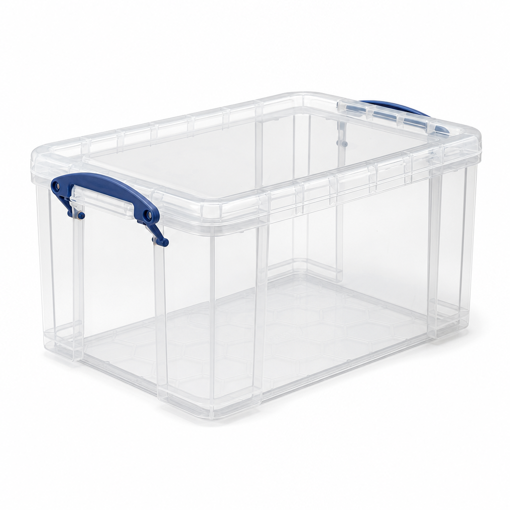 8 Litre Clear Plastic Storage Box with Lid