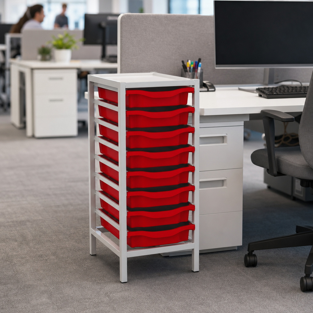 8 Tray Single Storage Frame with Trays