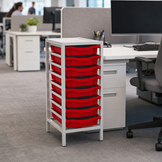 8 Tray Single Storage Frame with Trays