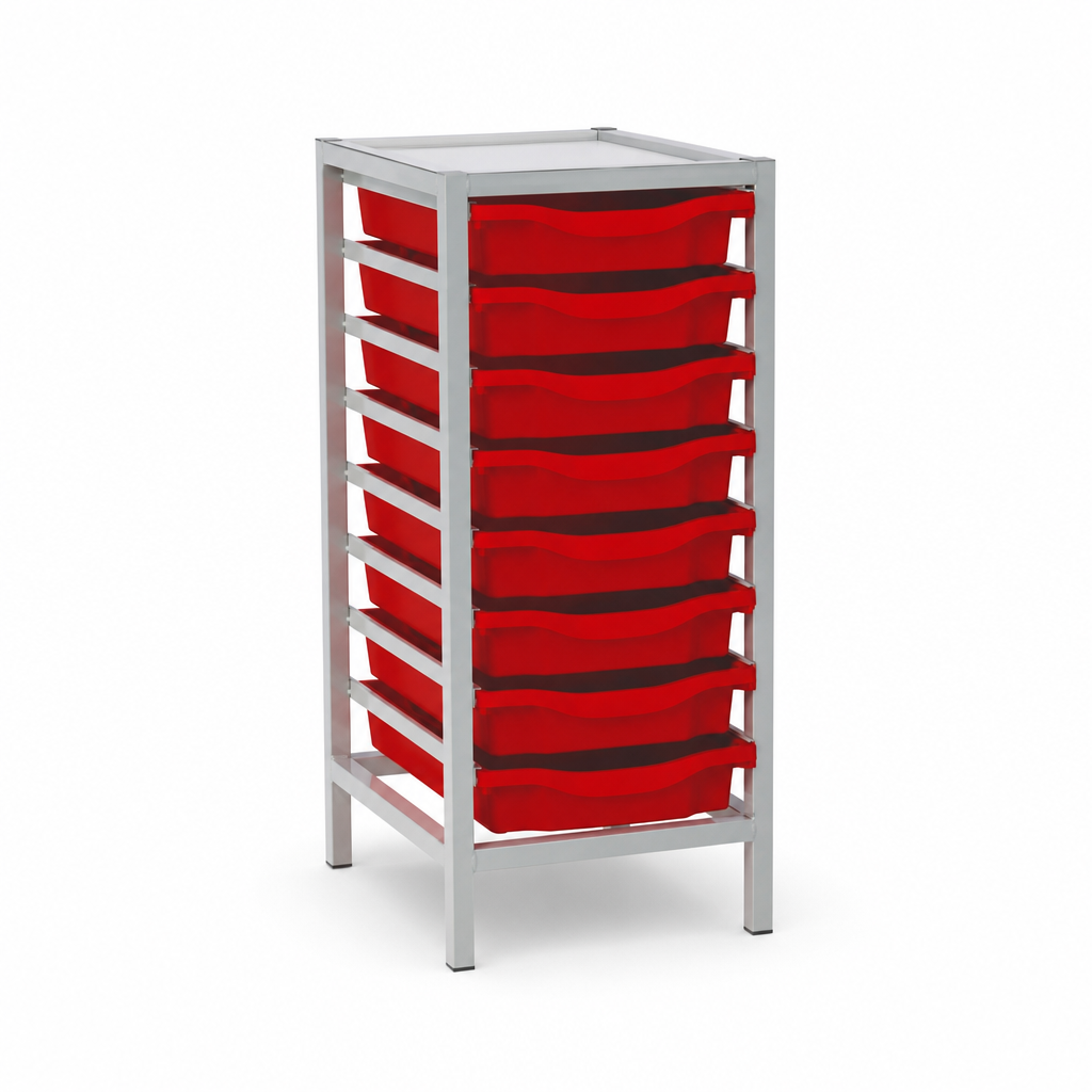 8 Tray Single Storage Frame with Trays