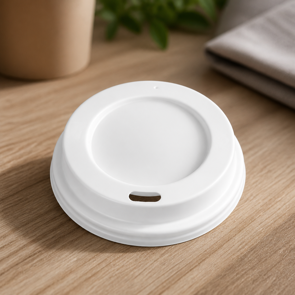 Recyclable Coffee Cup Lids 225ml 8oz Disposable 50 Pack