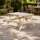 4ft Commercial Picnic Table for Outdoor Spaces - Seats 4 People