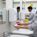 Premium Bulk Fill Manual Foam Soap Dispenser with 1 Litre Capacity and Indicator Window for Easy Maintenance