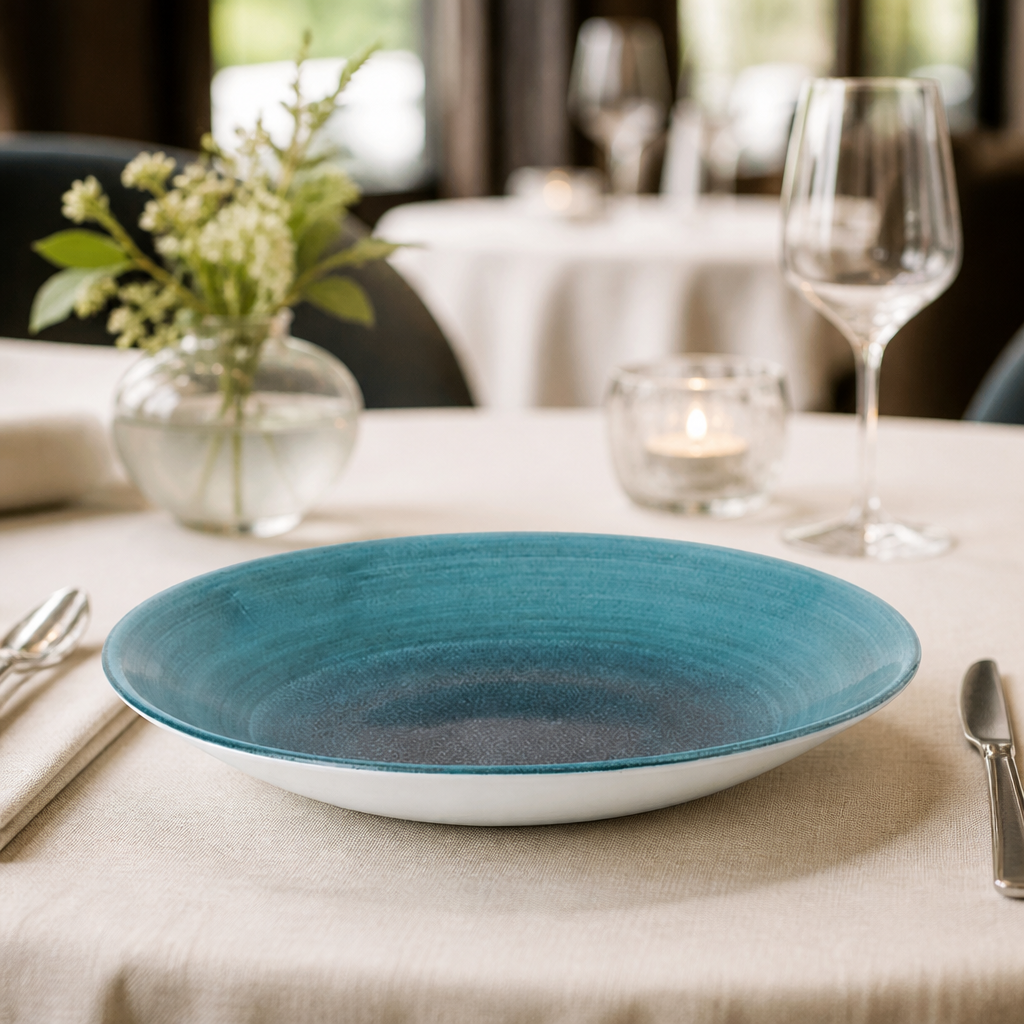 Commercial Deep Coupe Plates 225mm - 12 Pack
