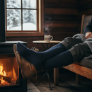 Premium Thermal Long Socks for Men with High Tog Rating and Full Cushioning in Navy Color