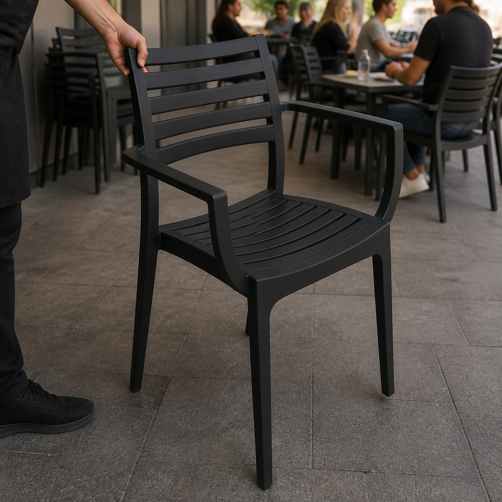 Commercial Stackable Seating Armchairs - 2 Pack