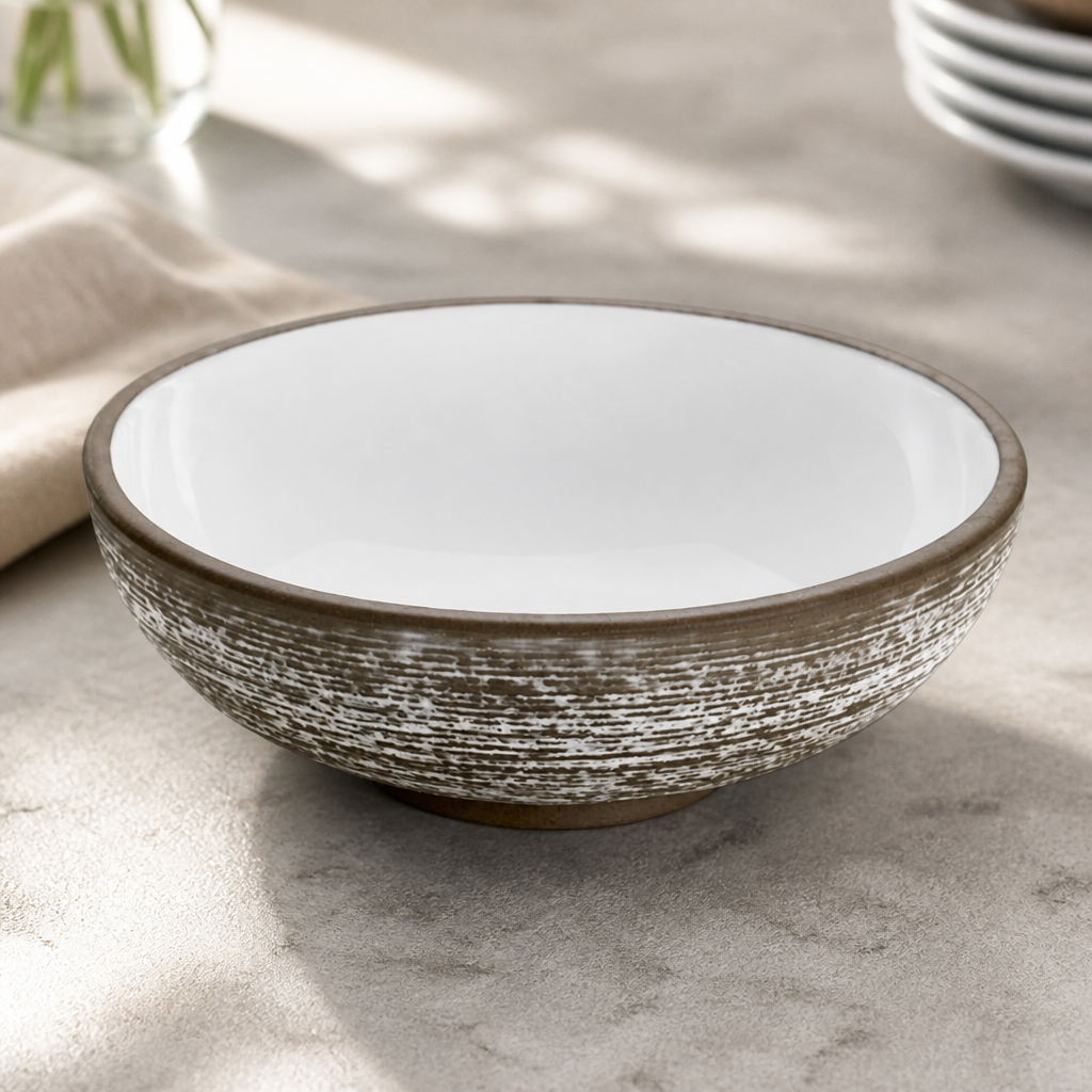 Commercial Stoneware Relief Bowls 140mm 6 Pack