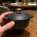 Commercial Mini Casserole Dish with Lid 100mm Cast Aluminium